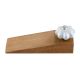 Steel Grey Ceramic Crackle Wooden Door Stopper
